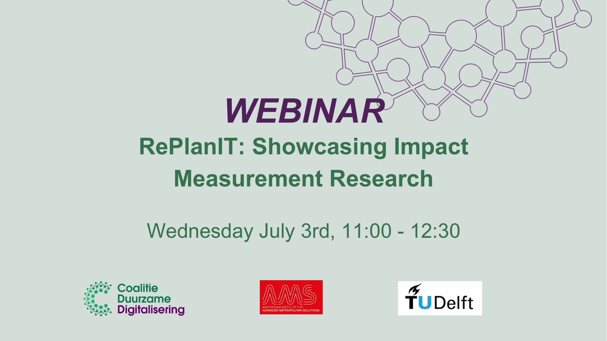 Webinar met RePlanIT: Showcasing Impact Measurement Research